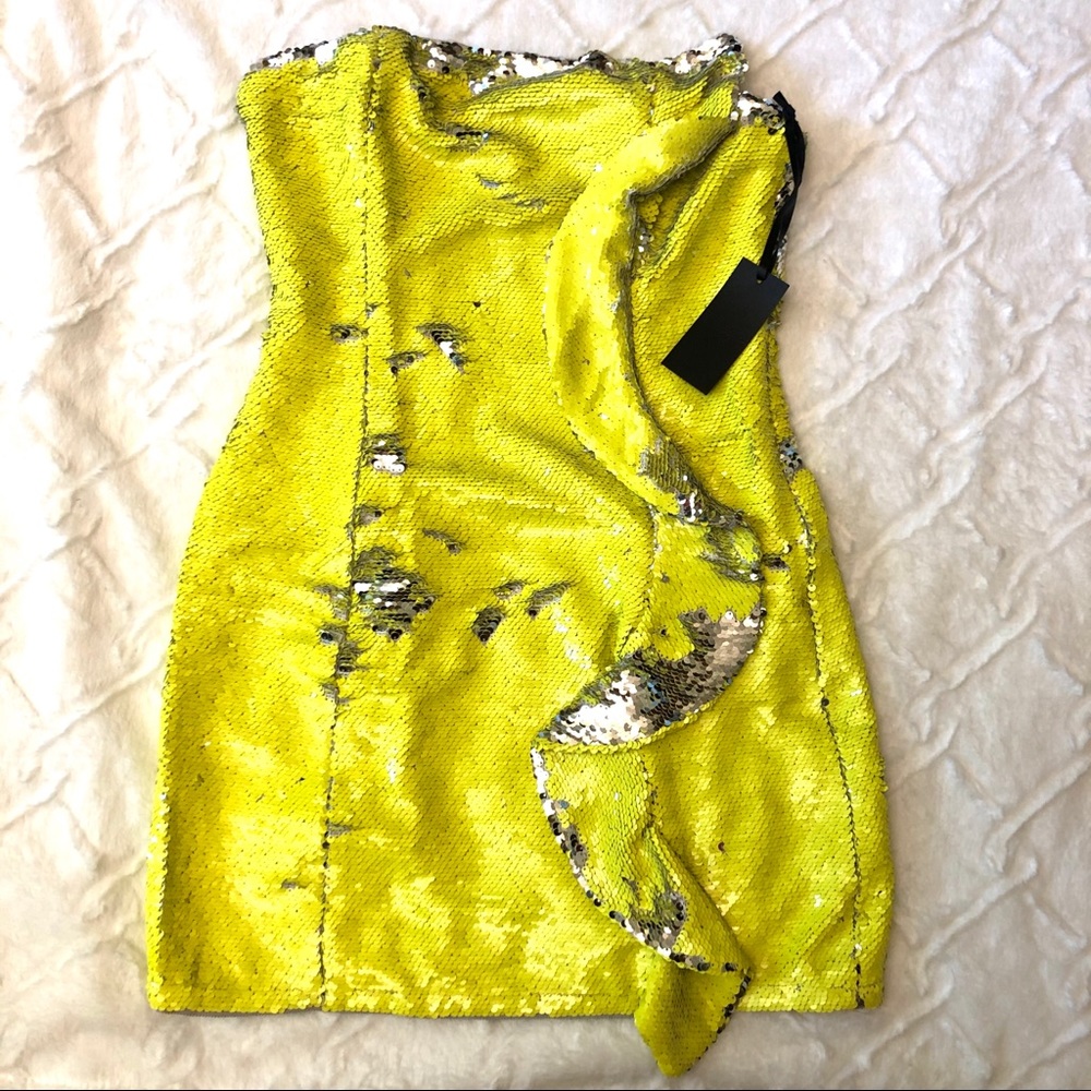 NWT Revolve h:ours Nala Ruffle Mini Dress - Picture 5 of 6